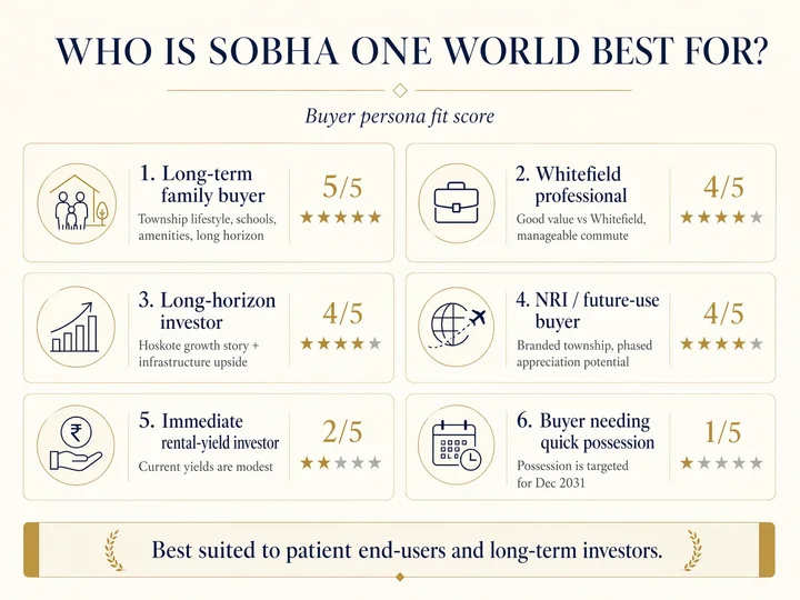 Buyer fit visual for Sobha One World