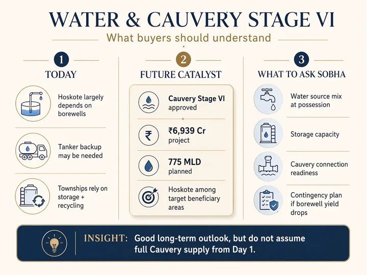 Water and Cauvery Stage VI buyer advisory visual